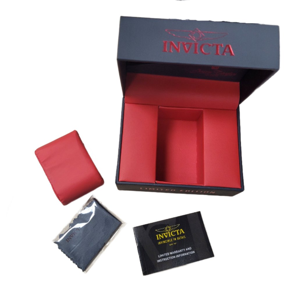 Invicta Jason Taylor 1 Slot Presentation Gift Watch Box With Warranty Manual Invicta Jason Taylor 1 Slot Presentation Gift Watch Box With Warranty Manual